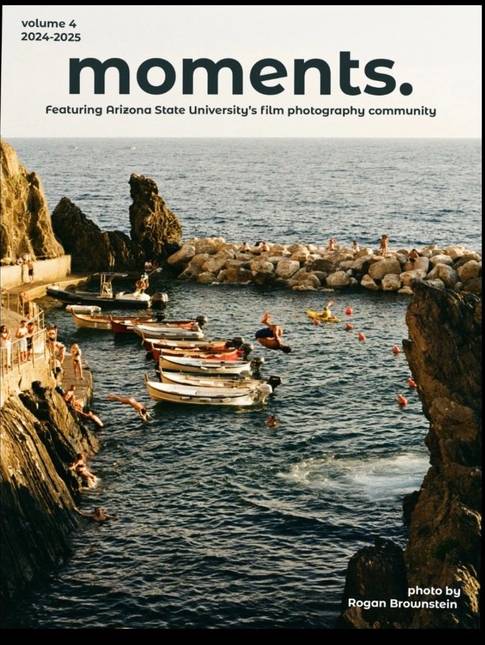Moments zine cover, volume 4, 2024-2025